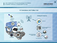 Создана flash-презентация для производителя системы контроля расхода топлива, компании Omnicomm.