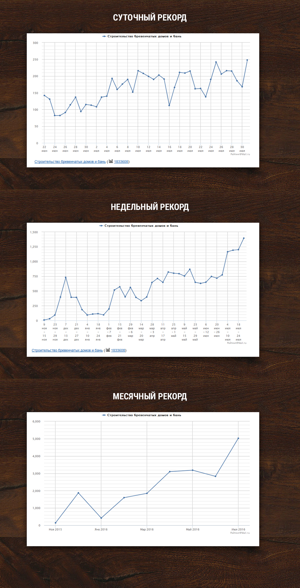 В июле 2016 года сайт строительной компании “Переруб” побил прежние рекорды посещаемости: месячной, недельной и суточной.