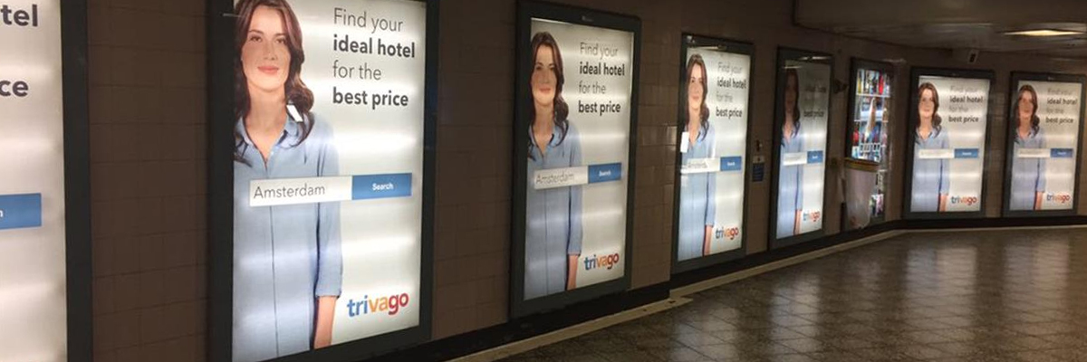 Обычная реклама отелей Trivago загипнотизировала Лондон