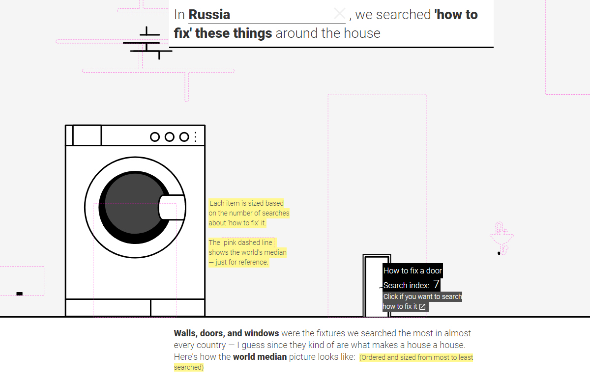 Интерактивный сайт Google расскажет, что ищет население разных стран