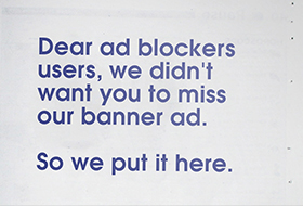 Протест против блокировок рекламных онлайн-объявлений