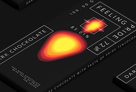 Обертка для шоколада визуализирует положительные эмоции
