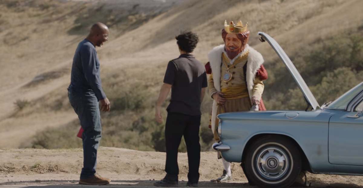 Пожар на автостраде, или Новая реклама от Burger King