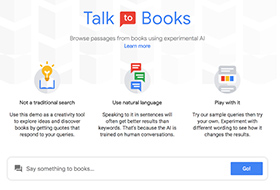 Google начал читать книги с помощью инструмента поиска Talk to Books