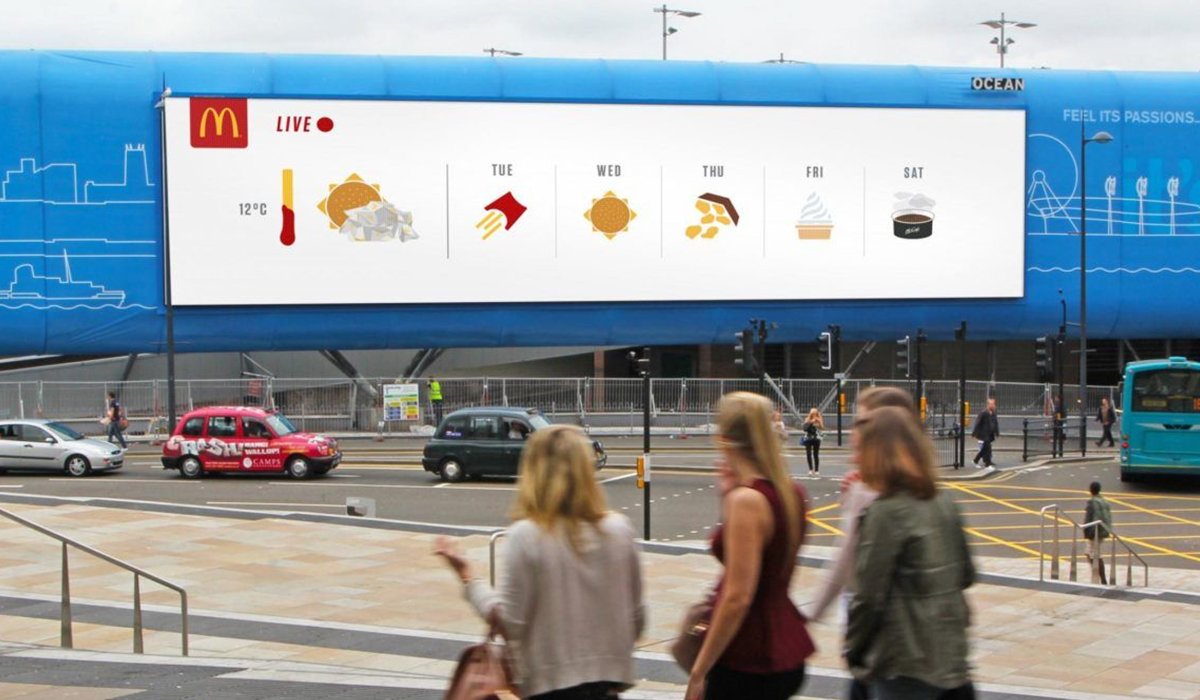 McDonald’s примерил на себя роль гидрометцентра в outdoor кампании