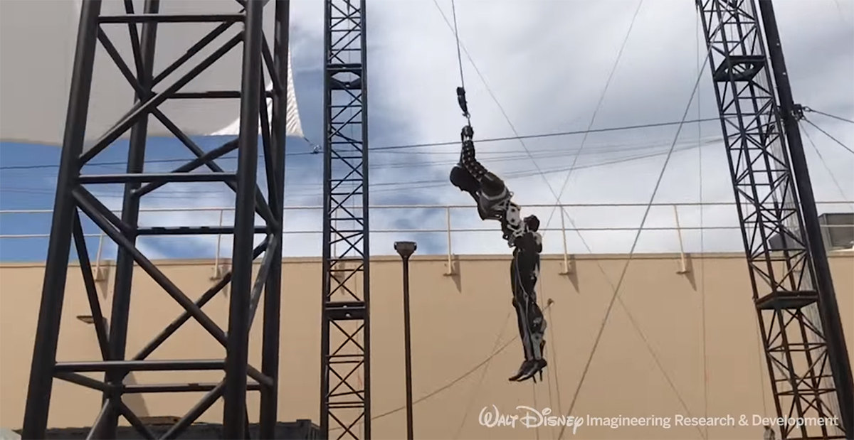 Disney разработал робокаскадера, который умеет выполнять сложные акробатические трюки