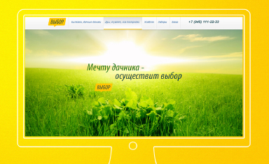 Одностраничный сайт "Выбор". Создание Landing page. Выбор (www.vybortula.ru).