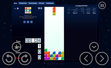 Верстка сайта игры Tetcolor. Верстка сайта. Tetcolor (tetcolor.ru).