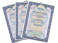 Создание почетных грамот. Дизайн другой полиграфии. Ингосстрах (www.ingos.ru).